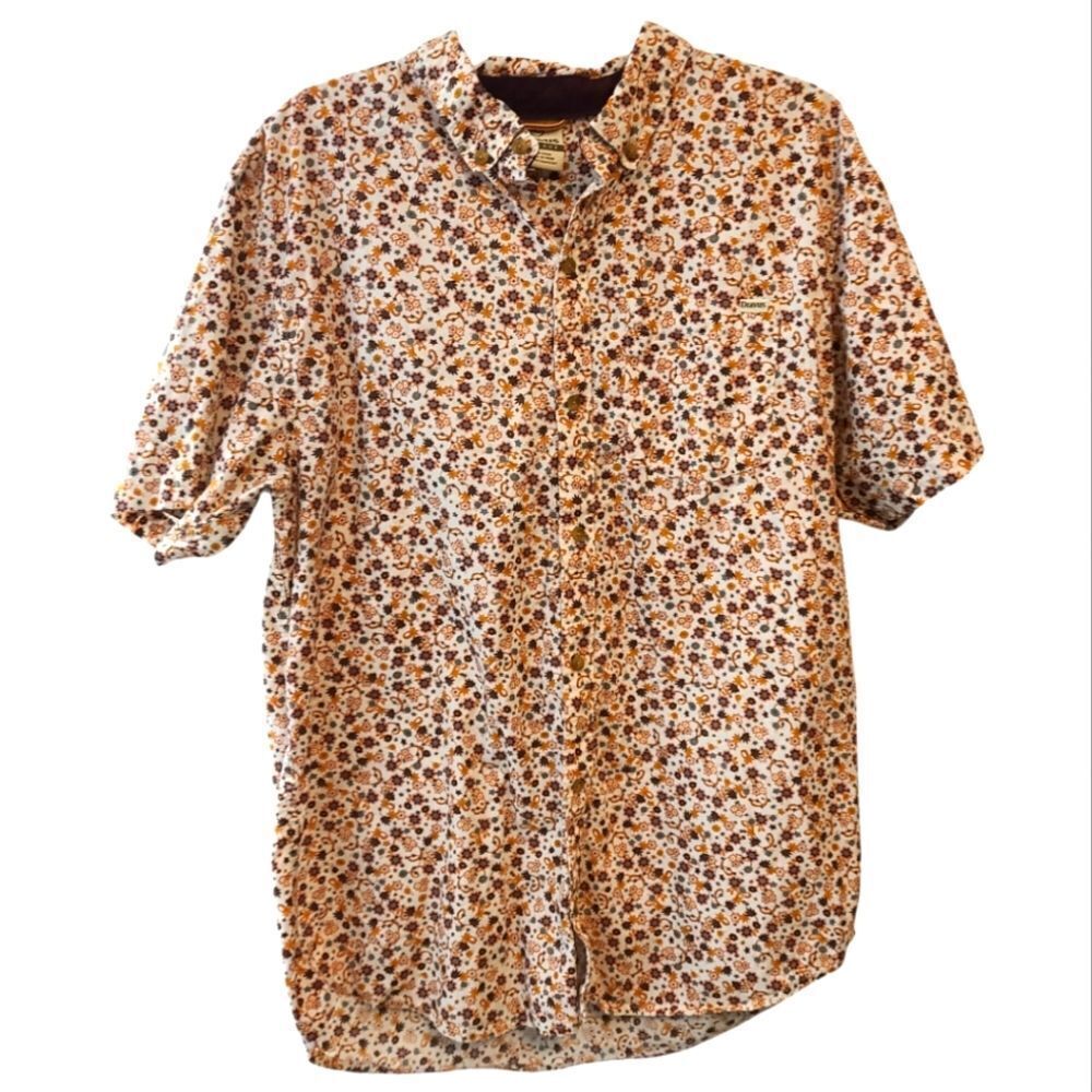 Dravus Men's Floral Button Down Cotton Shirt